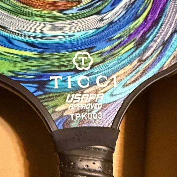 Ticci Tonetto Orange and Blue Bag Pickle Ball Set - Picture 2 of 10